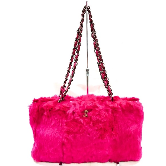 Chanel Rabbit Fur Bag - Fuscia - Picture 1 of 16